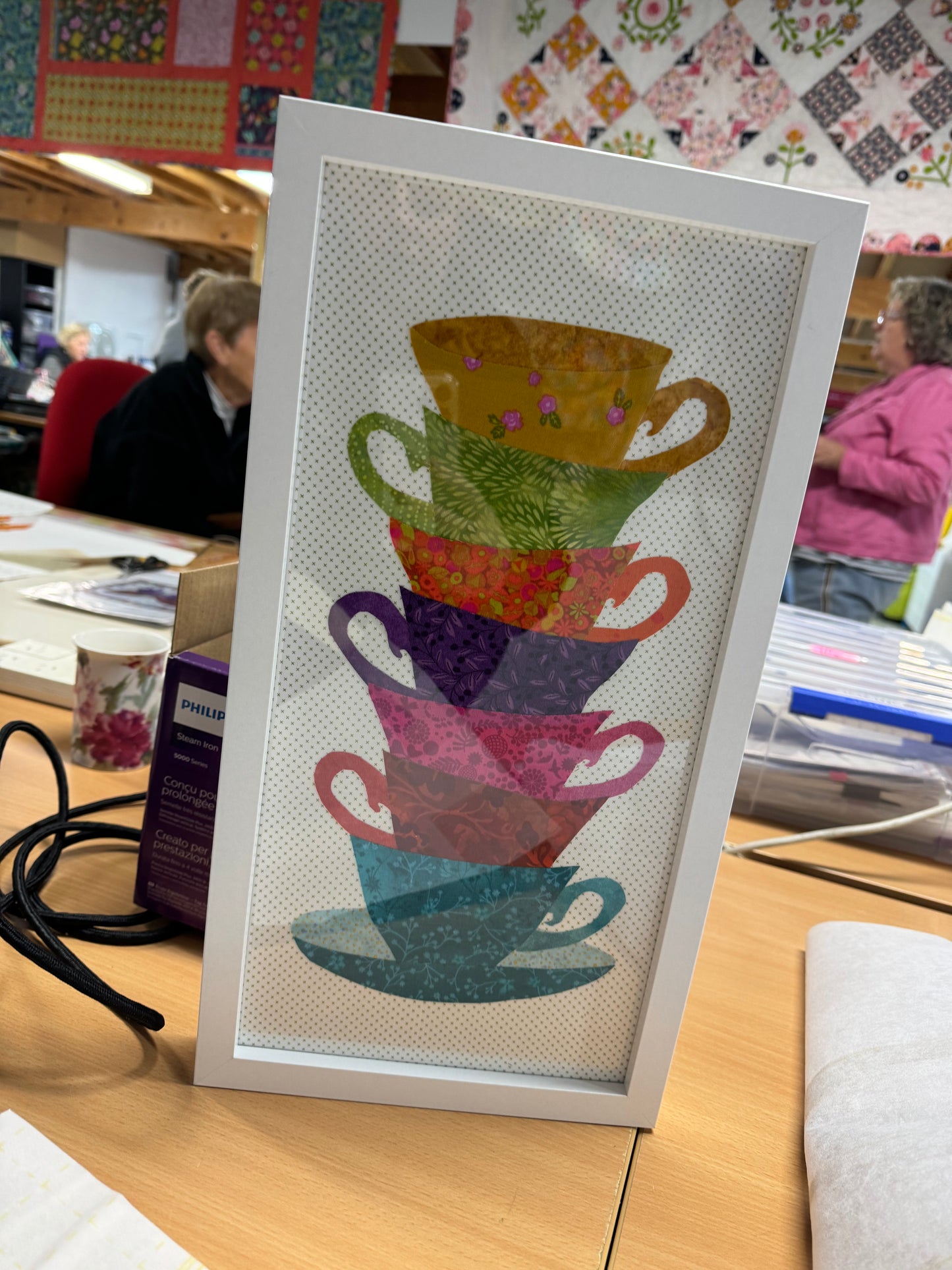 Collage- Tea with Friends-Full Kit includes frame