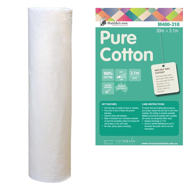 3.1m wide- 100 % cotton
