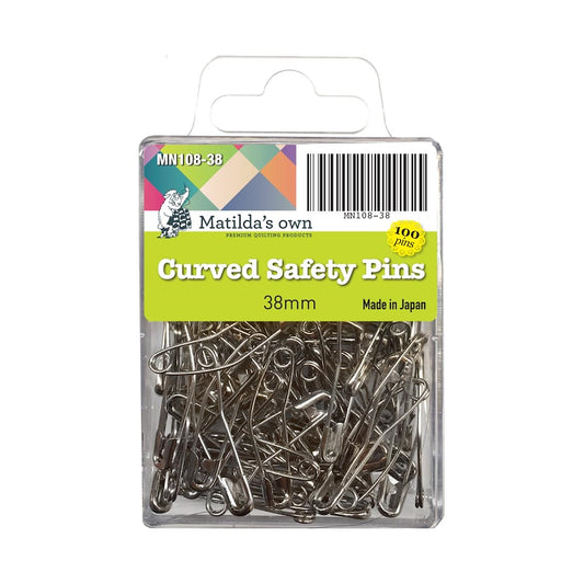 Safety Pins Curved - 38mm.