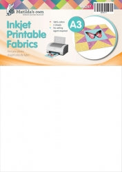 Inkjet Printable Fabric (A3 Sheets x 5)