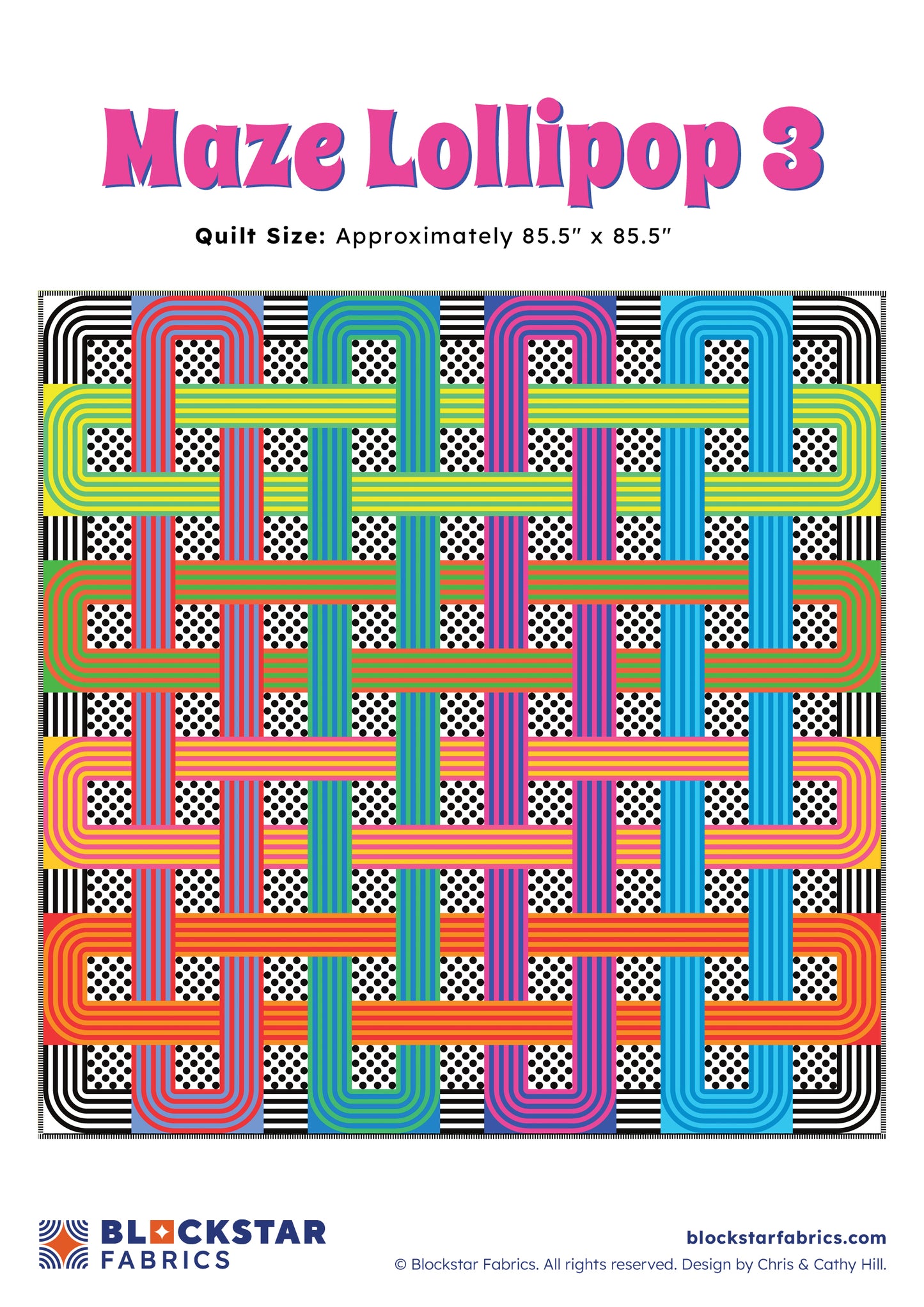 Maze Lollipop 3- Pattern only