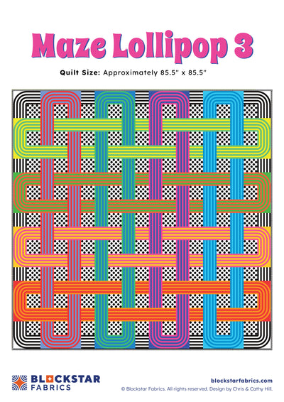 Maze Lollipop 3- Pattern only