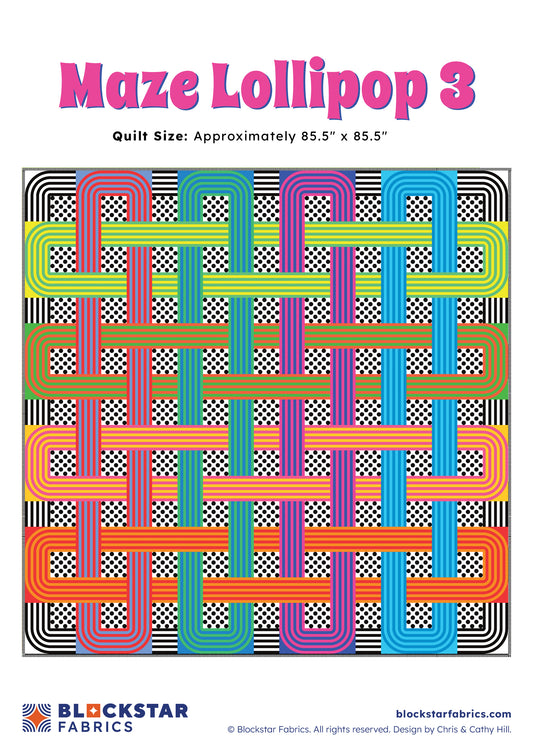 Maze Lollipop 3- Pattern only