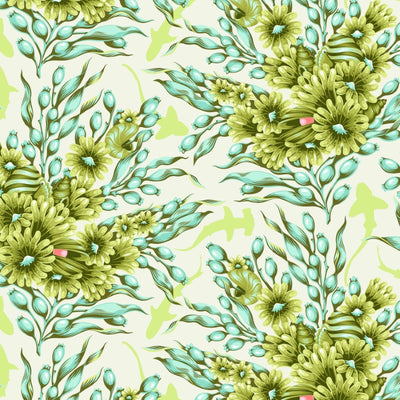 Tula Pink FLORAL REEF -  PWTP267.SEAGRASS