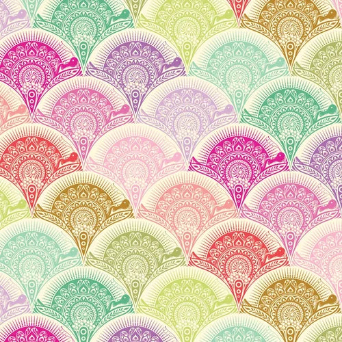 Freespirit Fabrics Tula Pink Deja Vu Prince Charming Snail Scallop