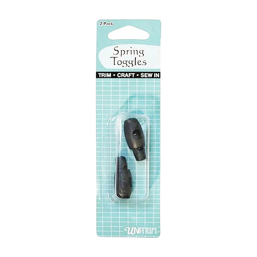 UNI TRIM SPRING TOGGLE 2 PACK BLACK
