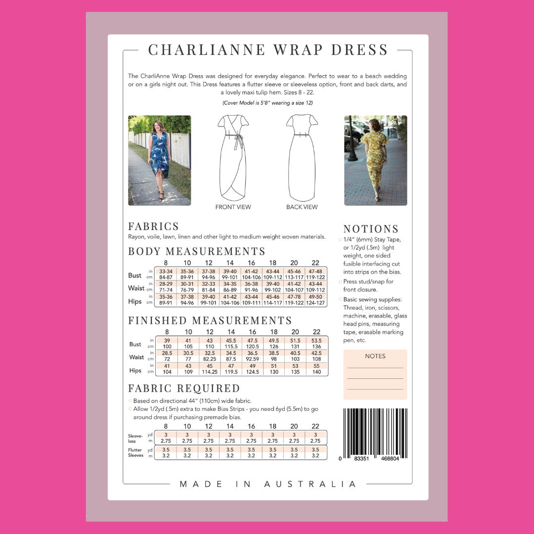 CharliAnne Wrap Dress - PDF