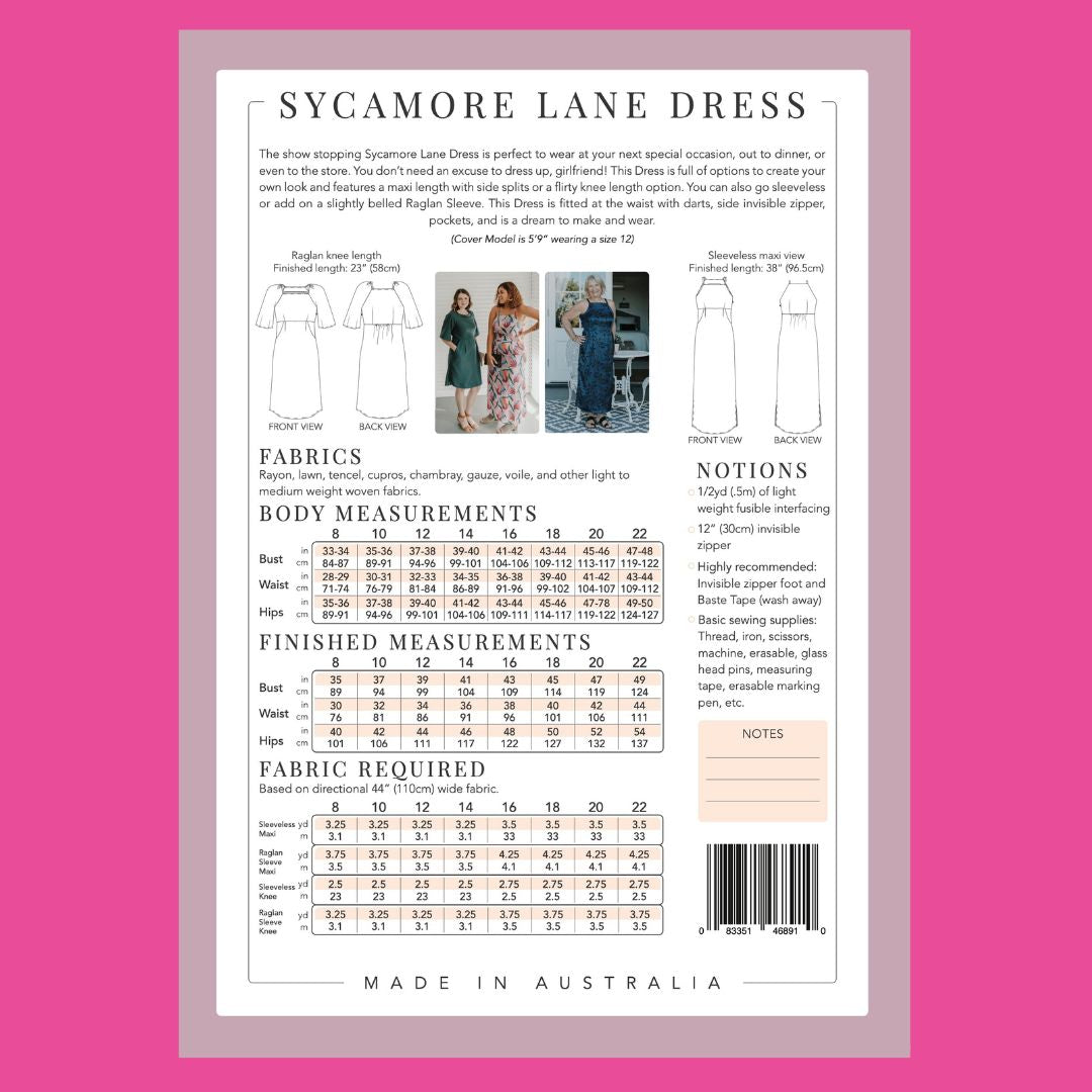 Sycamore Lane Dress - PDF