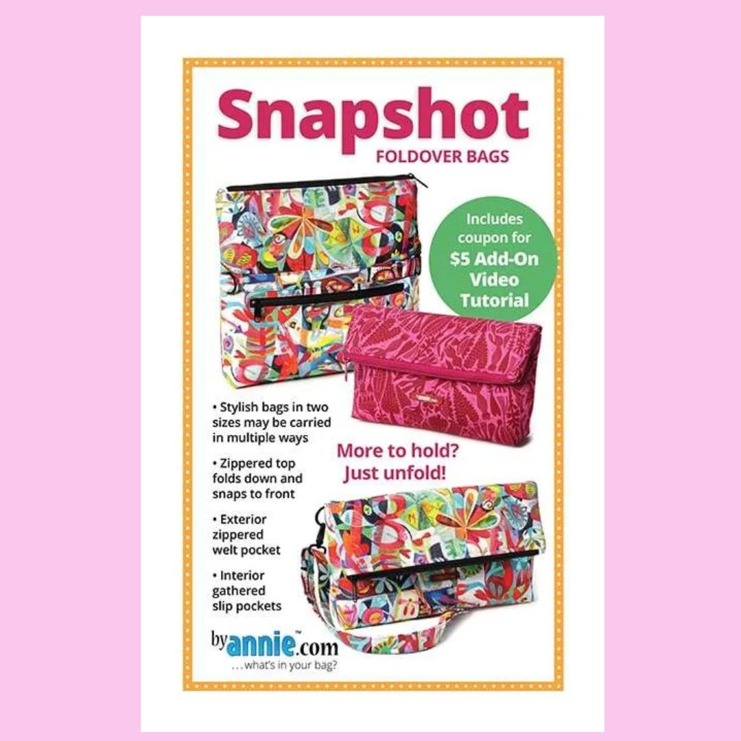 By Annie - Snapshot fold over bags