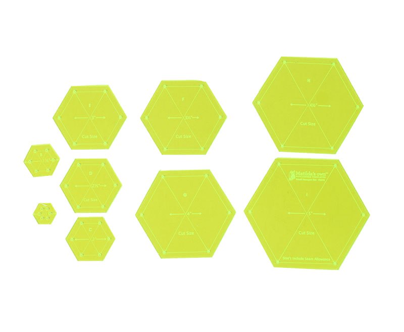Small 60° Hexagon Set - 1.0in to 5.0in