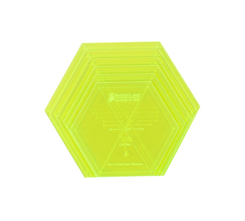 Large 60° Hexagon Set - 5.5in to 8.0in
