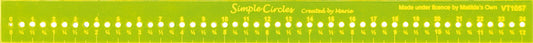 Ruler-Simple Circles - 1in x 12in