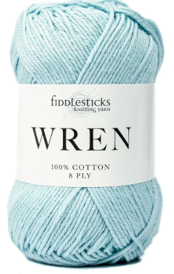 Fiddlesticks Wren 8 Ply - W024  Sky