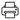 Black outline printer menu icon