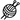 Black outline yarn ball menu icon