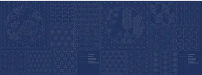 BOTANICAL SASHIKO PANEL NAVY
