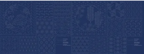 BOTANICAL SASHIKO PANEL NAVY