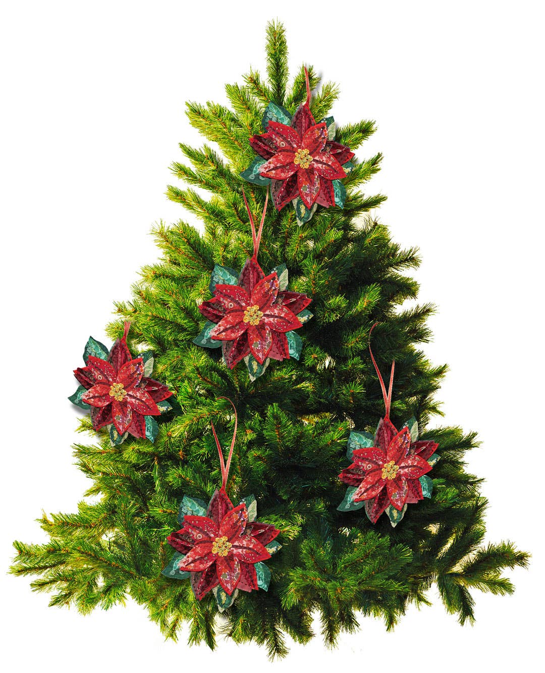 Poinsettia Slow-Stitching Kit