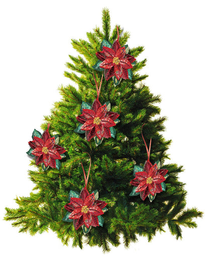 Poinsettia Slow-Stitching Kit