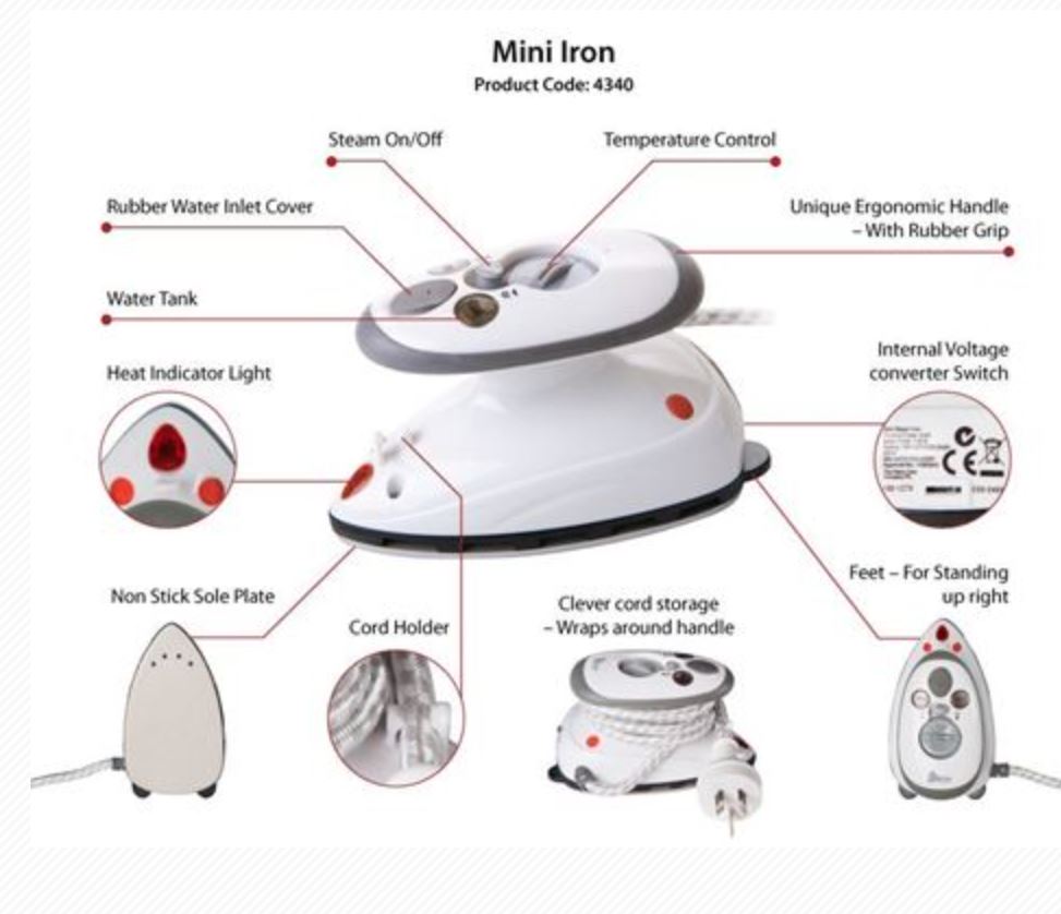 Mini Steam/Dry Iron