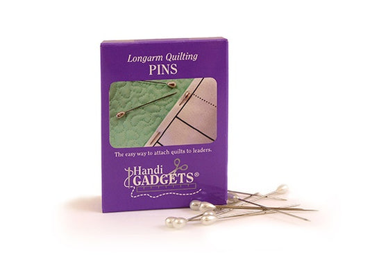 Longarm pins, box of 144. Use to secure your quilts to the quilt leaders.