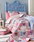 Tilda Village Life Heart of the Village Quilt - Blue/Burgundy