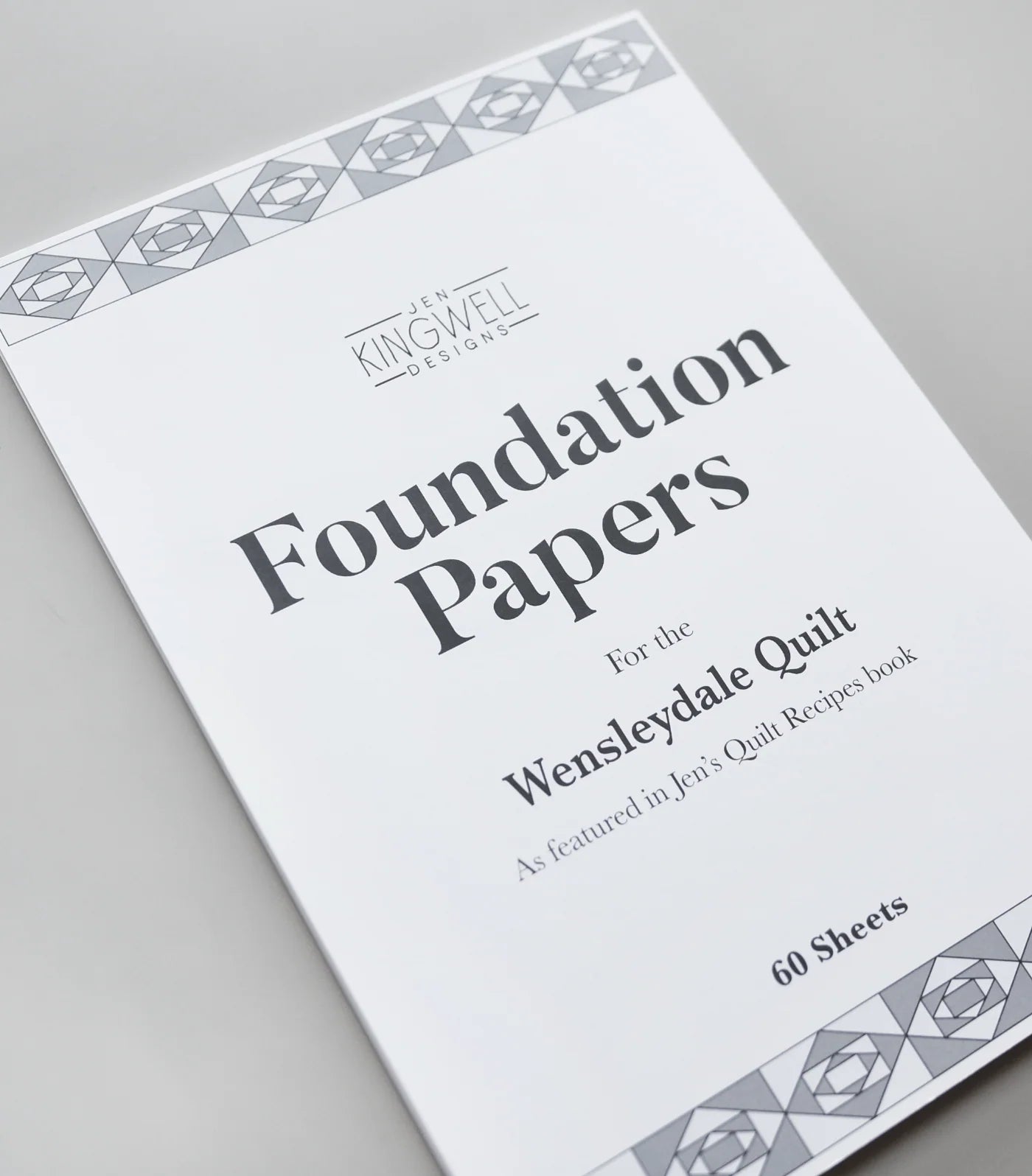 Wensleydale Quilt Foundation Papers - Quilt Recipes by Jen Kingwell